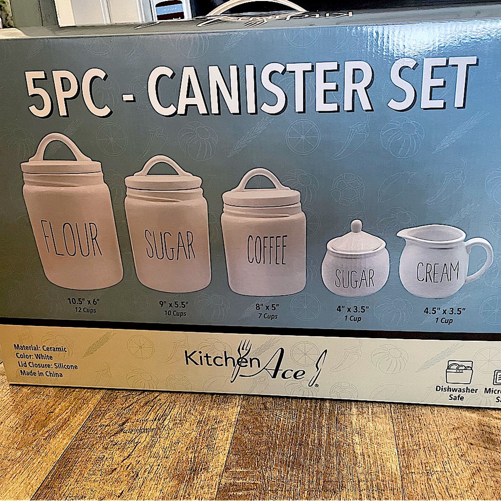 5 piece kitchen storage set